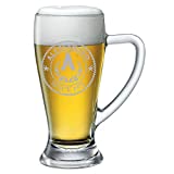 fashwork Jarra de Cerveza Personalizada 38 cl Grabada con Nombre Frases Año Años Cumpleaños Idea de Regalo Personalizable Papá Abuelo Tío Padrino Navidad Día de San Valentín